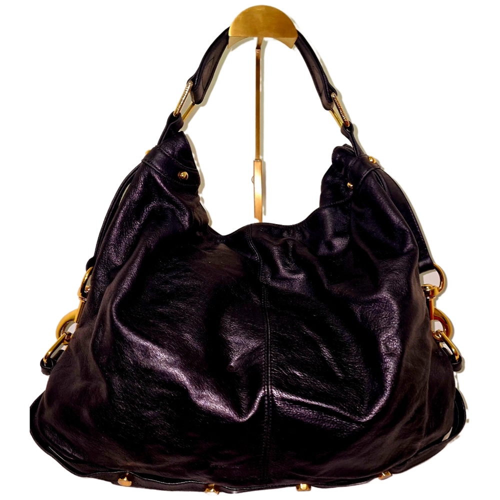 Rebecca Minkoff Nikki Large Black Leather Hobo Bag